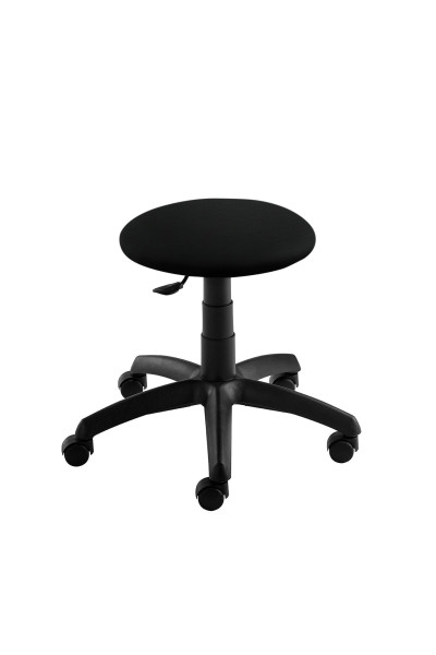 Tabouret Mayer Sitzmöbel , structure noire, siège rembourré, noir brillant, 1282S_30572