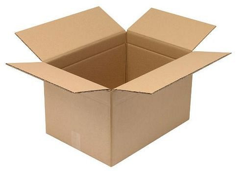 Boîte pliante en carton ondulé TransPak à 2 parois, dimensions intérieures 500 x 370 x 310 mm, format B3, qualité 2.30BC, paquet : 10 pièces, 299362