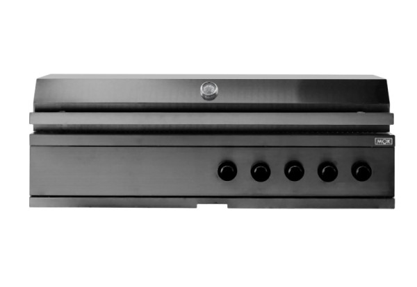 Myoutdoorkitchen Gril à gaz intégrable, 5 brûleurs, Noir, Nordic Line, 12241