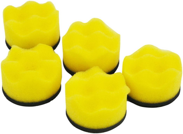 Hazet 5 pièces tampons de polissage de rechange, courbés, Ø 50 mm, 9033M-9-011