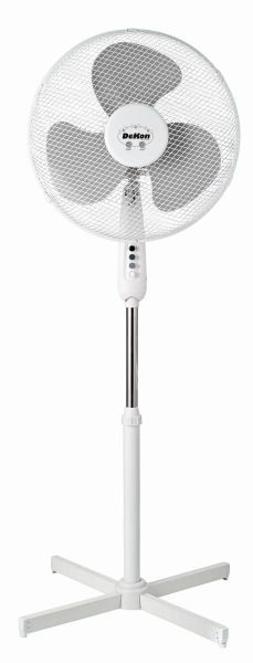 Ventilateur sur pied DeKon Stratos, blanc, environ 39 cm, L 418