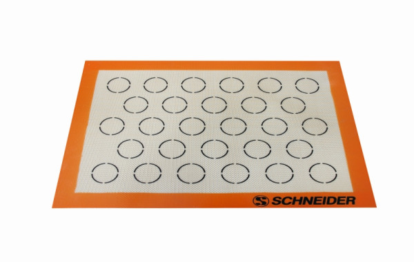 Tapis de cuisson silicone Schneider macarons, 300 x 400 mm - Ø division : 35 mm, 107784