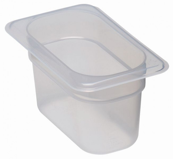 Conteneur GN Cambro 1/9 X 100 mm en polypropylène translucide, UE: 6 pièces, 94PP190