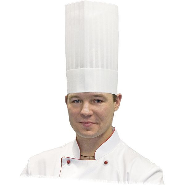Toque de chef Stalgast, blanche, ligne 100% polaire, hauteur 25 cm, HB2905250
