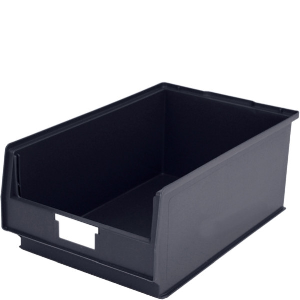 BITO bac de stockage PK set avec étiquette /PK2 500x315x200 noir broyé avec étiquette, 6 pièces, C0250-0019