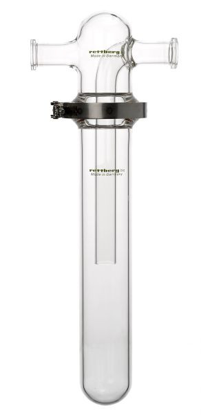 Piège à froid Rettberg, 1000 ml, en deux parties, partie inférieure DN 60, partie supérieure 2x KF DN 25 avec DN 16 supplémentaire (pour sonde de mesure Pirani), 134051254