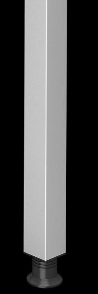 Hammerbacher pied d'appui carré Q argent, tube carré 60x60 cm, VSTFQ/S