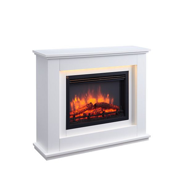Cheminée électrique RICHEN Baldur, 2000 W, couleur : blanc, EF119B-MT119A