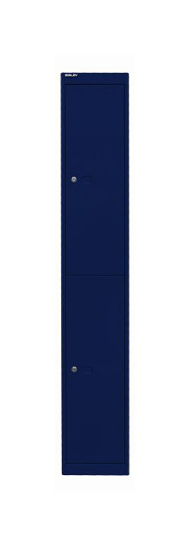 Bureau armoire Bisley, 1 compartiment, 2 compartiments, bleu oxford, CLK122639