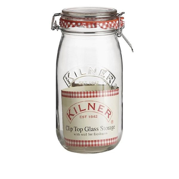 Pot Mason Kilner avec couvercle basculant 2 litres, GG783