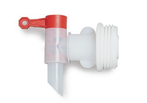 Robinet de vidange DENIOS HF-K, pour fûts en plastique, avec trisure 2", 158-097