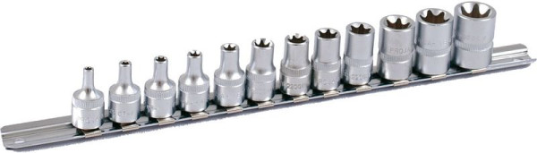 Jeu de douilles Projahn 3/8" sur rail 12 pièces à l'intérieur des écrous TX, 4213