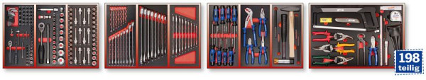 Equipement Projahn pour 4 tiroirs 198 pièces, 5995-022