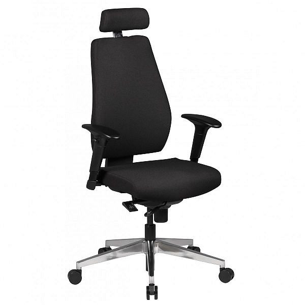 Amstyle chaise de bureau chaise de bureau tissu noir, SPM1.279