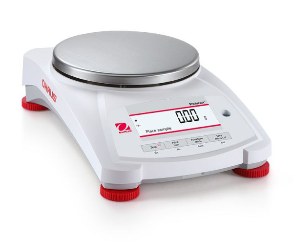 Balance de précision OHAUS PX6202/E, capacité de pesée 6200 g, lisibilité lors d'une pesée de 0,01 g, 30619384