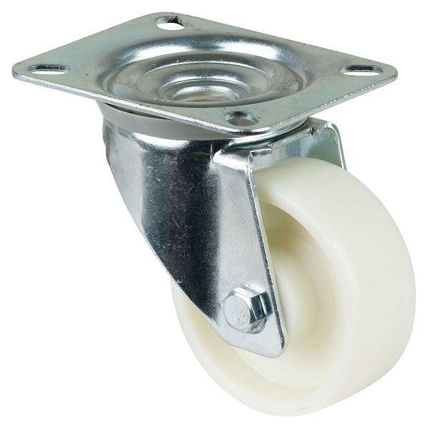 Rouleau de transport BS rollers, largeur de roue 30 mm, roue Ø 80 mm, capacité de charge 125 kg, bande de roulement/corps de roue en plastique, roulement à rouleaux, lot de 4, L400.B10.080