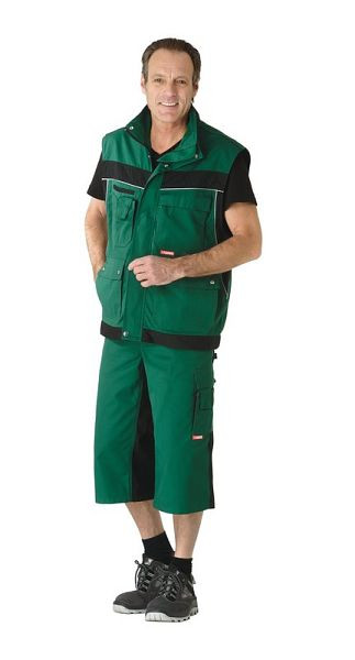 Pantalon 3/4 Planam Plaline, vert/noir, taille 4XL, 2555068