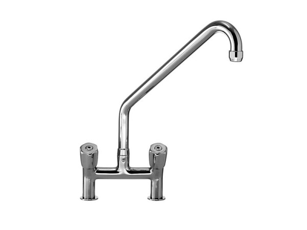 Mitigeur sur socle deux trous Locher avec bec Ø25 mm, saillie : 30 cm, 128004