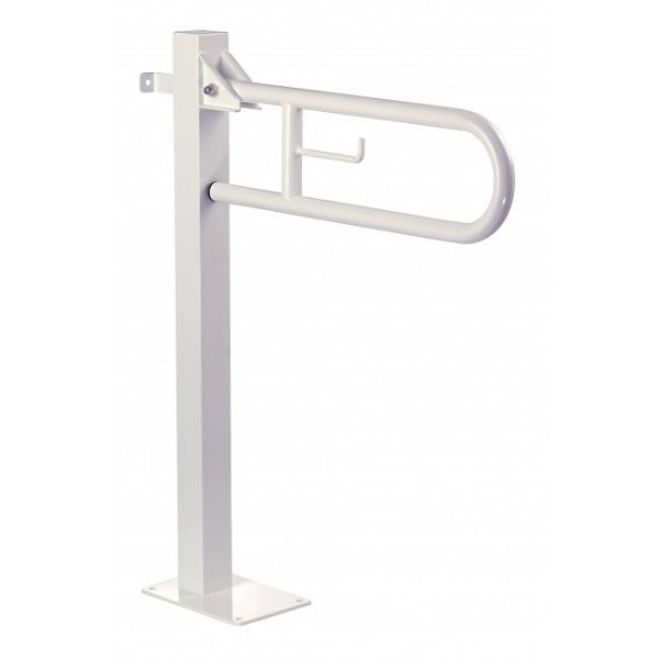 KEMMLIT barre de support pliante 700 en acier inoxydable, blanc, qualité supérieure, 205.714