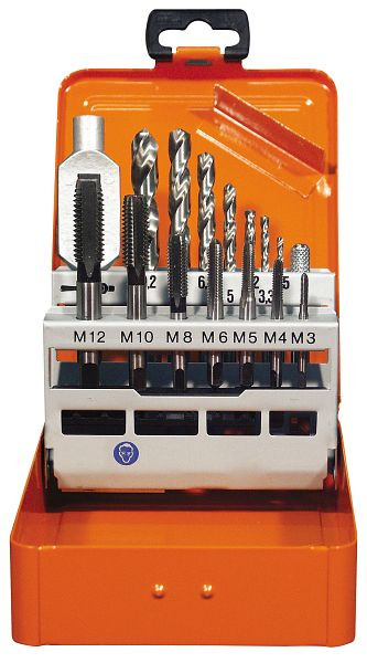 Jeu de forets à fileter pour incision Projahn HSS-G 15 pièces M3-M12, 91013