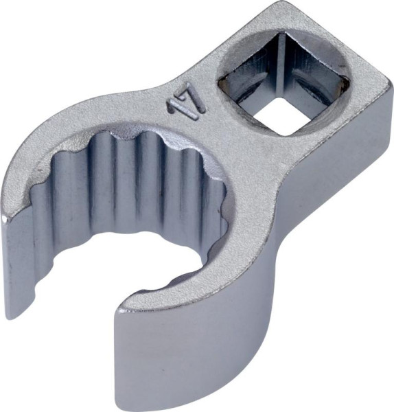 Clé polygonale Hazet, double hexagonale, ouverte, carré creux 10 mm, profil extérieur double hexagonal, 17 mm, carré intérieur 10 = 3/8", 848Z-17