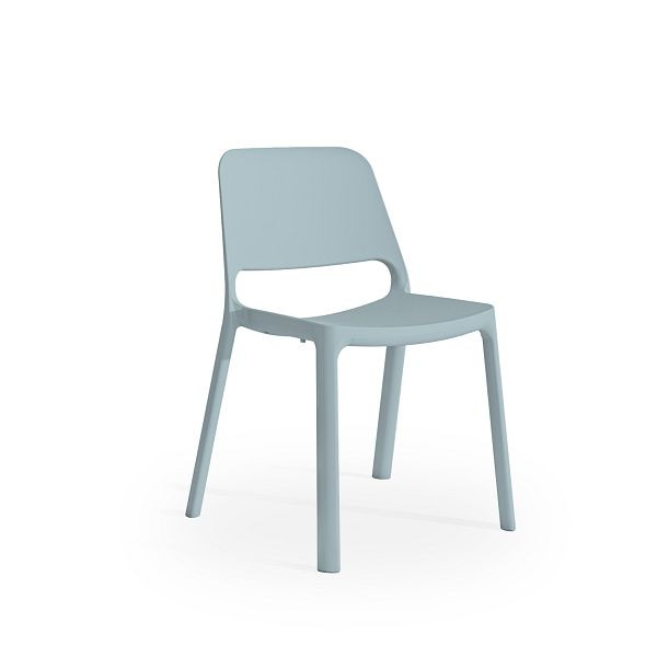 Mayer Sitzmöbel myNUKE chaise empilable, plastique bleu ciel, structure bleu ciel, 2050_66