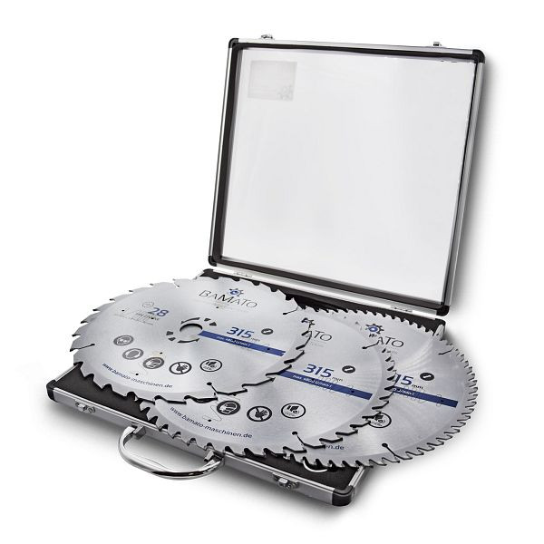 Jeu de 3 lames de scie circulaire HM BAMATO, diamètre 315 mm, SBS315SET
