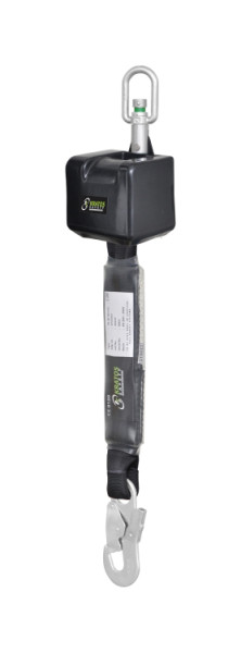 Dispositif de sécurité en hauteur Kratos VORAS avec sangle largeur 50 mm, longueur 2,50 m avec verrouillage automatique double effet, FA2030102
