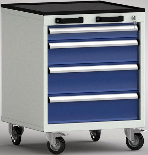 Chariot à outils professionnel KLW - 572 x 655 x 750 mm L x P x H avec rebord sur 4 côtés, FEA0600-04EPV-001