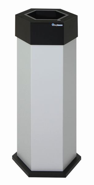 Collecteur de déchets intelligent Blunt Sixco 1, gris clair RAL 7035, 830x325x375 mm (HxLxP), 565-045-07