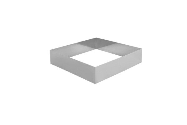 Cercle à gâteau Schneider "Carré", 20 x 20 x 5 cm, acier inoxydable, 155371