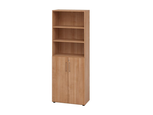 Hammerbacher armoire combinée 6OH/portes 3OH 968T3 noyer, 80 x 42 x 215,4 cm, V968T3/N/N/BS