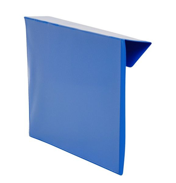 Pochette d'identification Eichner à accrocher sur les cadres supérieurs, A5 paysage, 235 x 165 mm, avec pli, bleu/transparent, 9225-30011-010