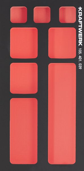 Kraftwerk PRO LINE EVA3 insert pour petites pièces 20x40 cm, 8 compartiments, 105.401.039