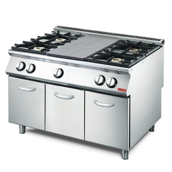 Cuisinière à gaz Gastro M avec plaque de préchauffage GM70 / 120TPPCG2, GN084