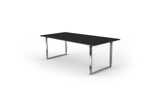 Kerkmann bureau réglable en hauteur extra large / table de réunion, Aveto, L 2000 x P 1000 x H 680-820 mm, anthracite, 11430913