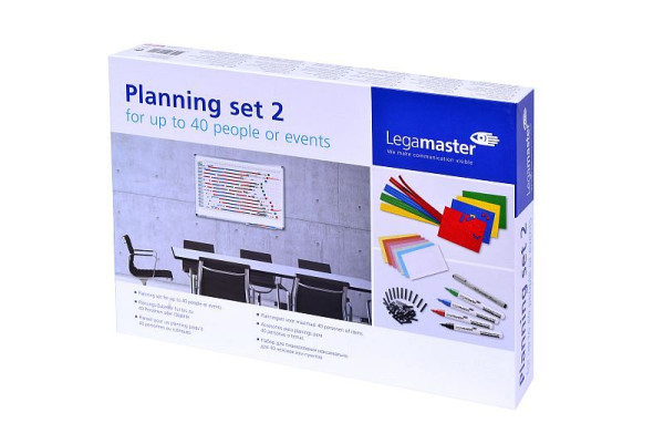 Set de planification Legamaster 2 pour 40 personnes, occasions, projets, 7-435200