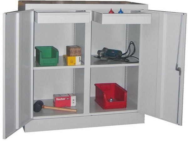Armoire à outils Pavoy 1950/500/1000, verrouillables ensemble, 3 étagères enduites de poudre, 6 tiroirs, 32373-100-006-118905