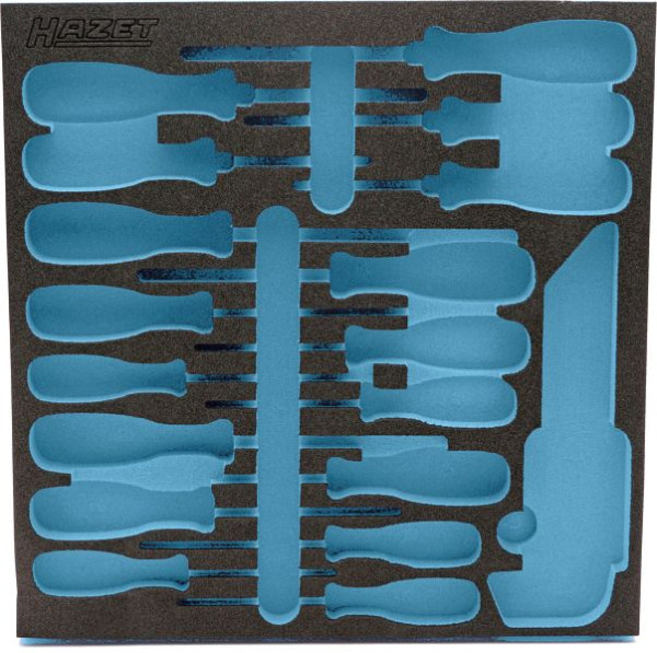 Insert en mousse souple Hazet à 2 composants, pour 163-297/26, dimensions / longueur : 344 mm x 342 mm, 163-297L