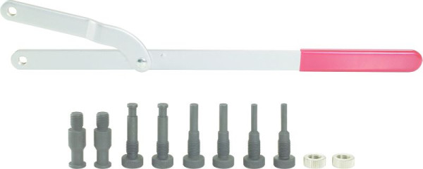KS Tools Jeu de contre-supports de poulie universels, 11 pièces, 150.3000