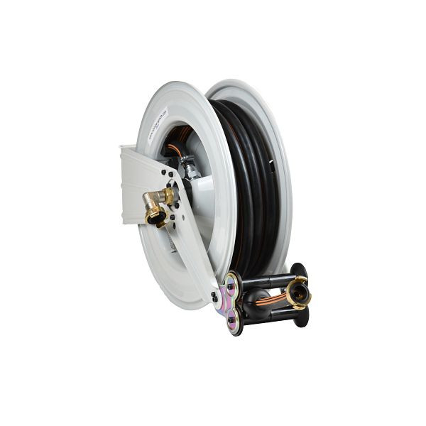 Enrouleur Ebinger OSM 410, maxi 15bar / 90 °C, 15m - Tuyau caoutchouc DI 12,5 mm ET, 1.410.105