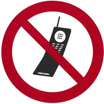 Contacto interdiction de téléphone portable 10 cm, 7675/010