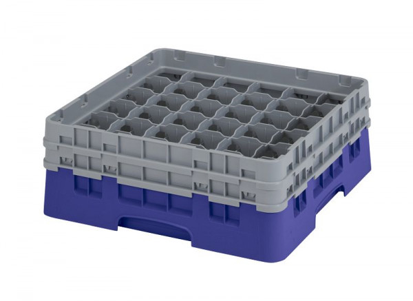 Panier de lavage Cambro 36 compartiments Camrack® 13,3 cm bleu marine, lot de 4, 36S434186