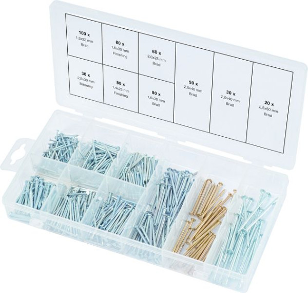 Assortiment de clous KS Tools, 550 pièces, 970.0370