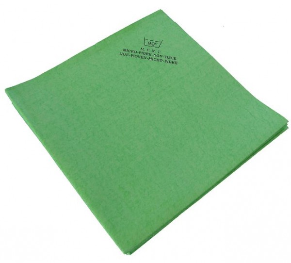 De Witte Chiffon microfibre non tissé 40 x 38 cm vert - 140 g ECO, PU: sachet de 5 pièces, 370.000.002