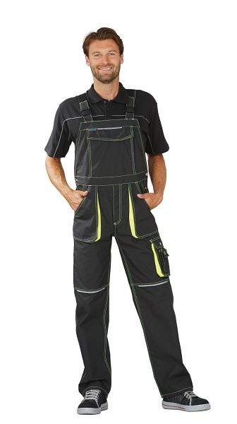 Salopette Planam Basalt Neon, anthracite/jaune, taille 27, 6230027