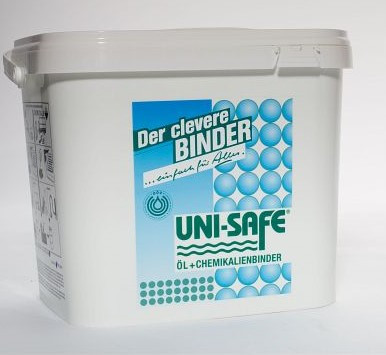Ökotec UNI-SAFE, liant pétrolier et chimique, seau en PP, UE : 12 seaux de 5 kg chacun, N1001
