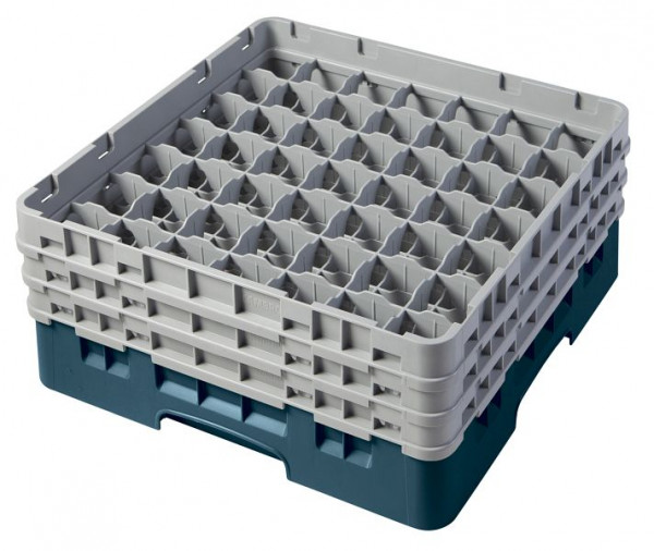 Panier de lavage Cambro 49 compartiments Camrack® 17,4 cm turquoise, lot de 3, 49S638414