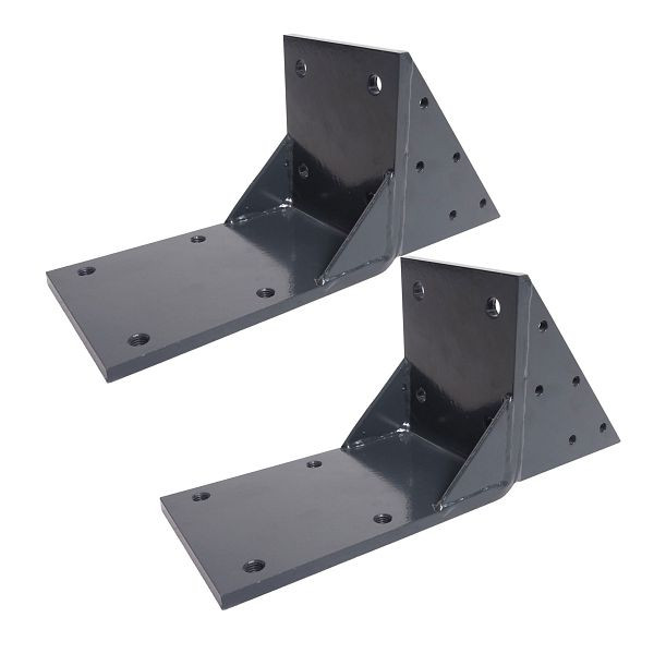 Mendler lot de 2 adaptateurs de chevron pour store cassette T122 T123, adaptateur de support de chevron, anthracite, 2x76442