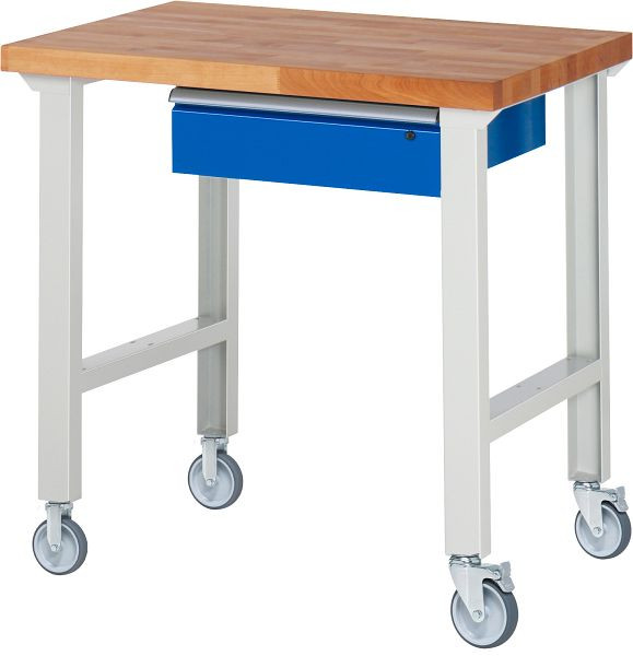 Établi mobile RAU 7001A1, 1000x700x1000mm, 2 roulettes fixes et pivotantes chacune, 05-7001A1-107B4S22.11